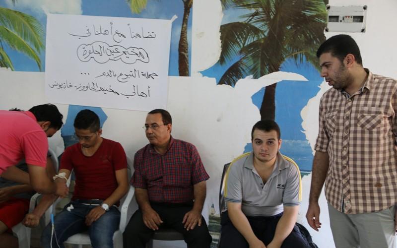 بالصور:خانيونس تتضامن مع  مخيم "عين الحلوة"