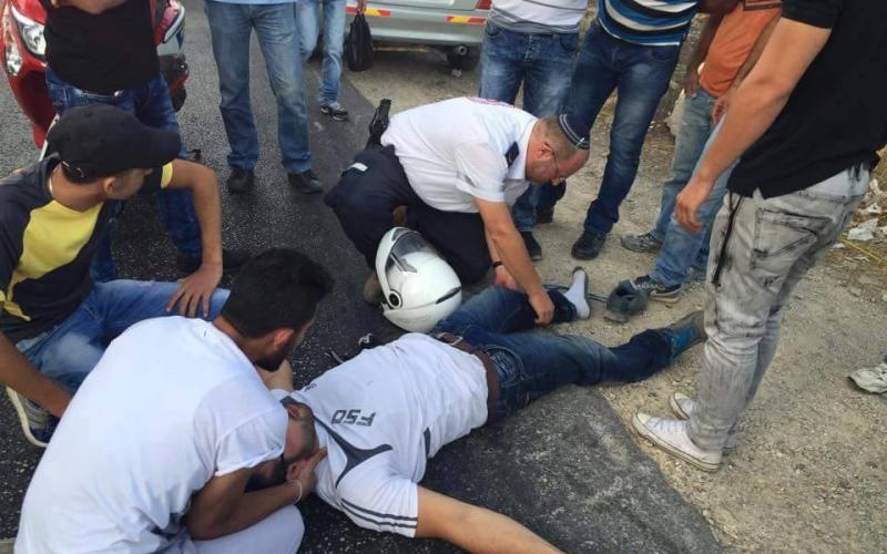 بالصور: مستوطن يدهس مقدسياً ويلوذ بالفرار