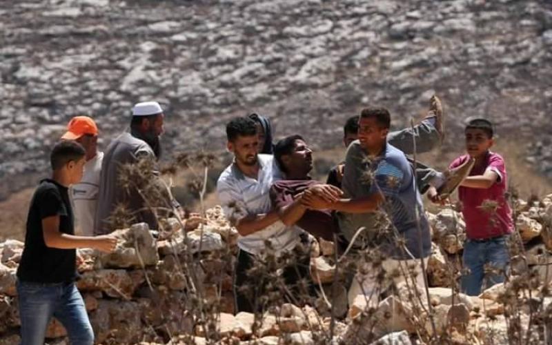 بالصور: إصابة العشرات بمواجهات مع الاحتلال في قصرة