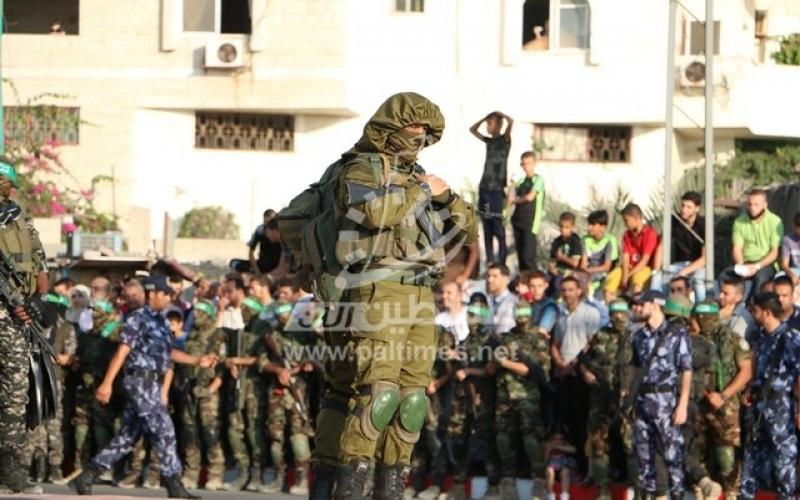 بالصور: القسام تفتتح نصباً تذكارياً بميناء غزة