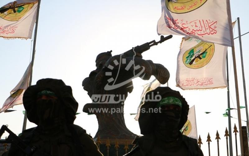 بالصور: القسام تفتتح نصباً تذكارياً بميناء غزة