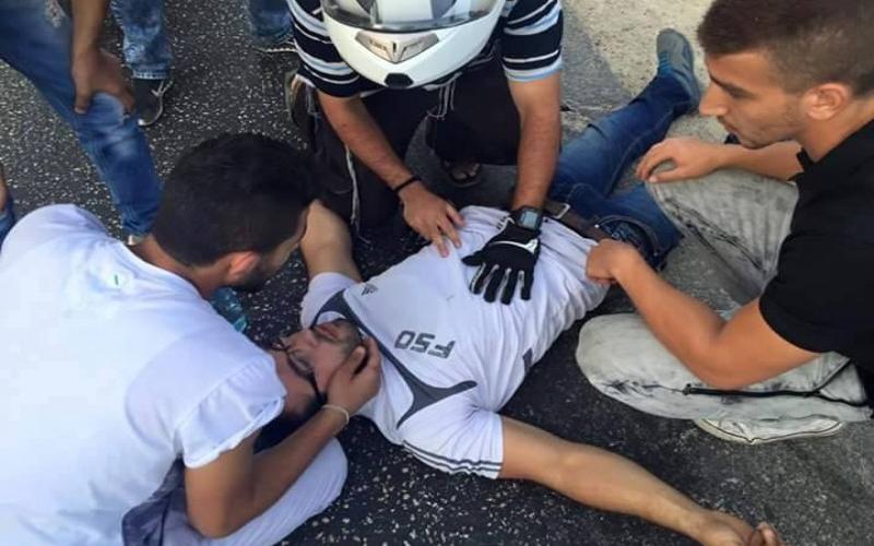 بالصور: مستوطن يدهس مقدسياً ويلوذ بالفرار