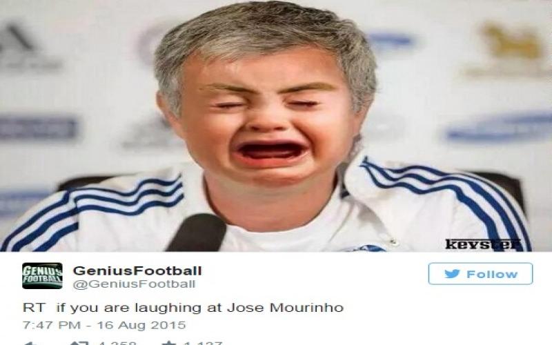 بالصور:مورينيو يتحول إلى مثار للسخرية عبر "تويتر"