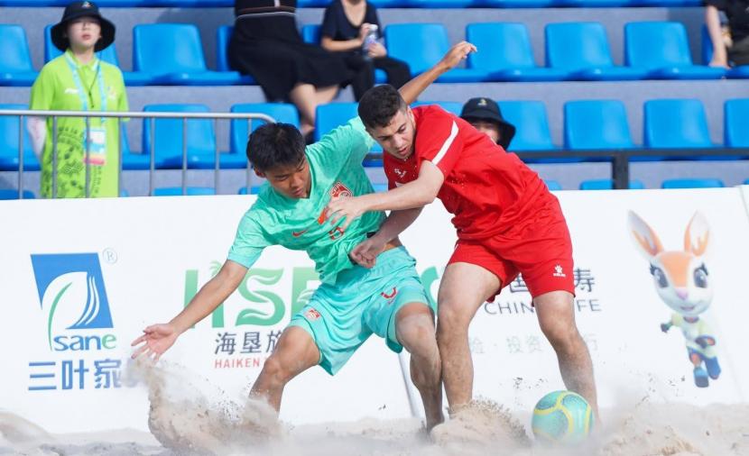 فلسطين تهزم الصين في دورة الألعاب الآسيوية الشاطئية