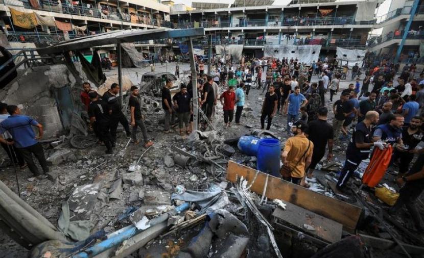 إصابات في قصف إسرائيلي غادر استهدف مواطنين بحي الشيخ رضوان