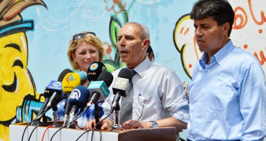 غزة: افتتاح أكبر جدارية حول المياه في فلسطين