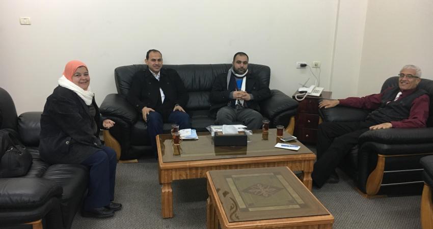 زيارة وفد المؤسسة لجامعة غزة