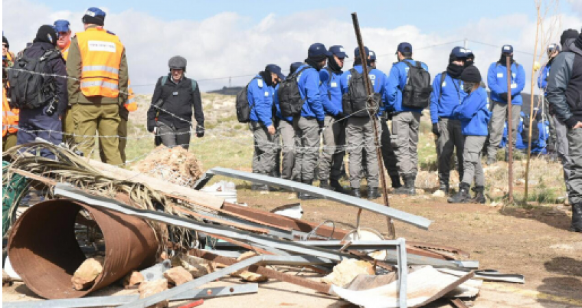 إخلاء بؤرة عامونا الاستيطانية