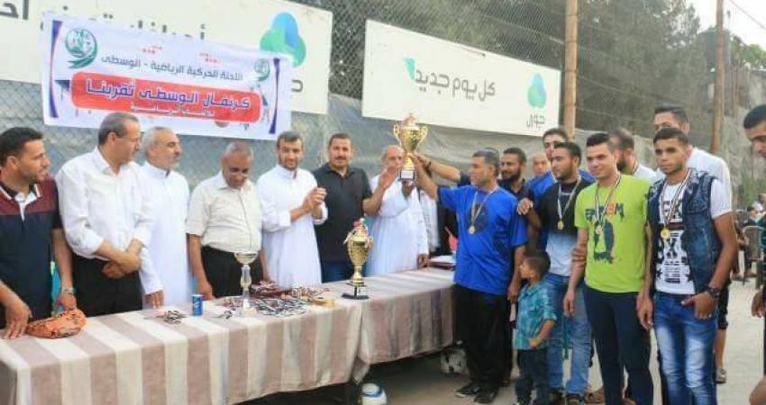 صورة خبر تتويج النصيرات ببطولتي الطائرة وكرة القدم بالوسطى