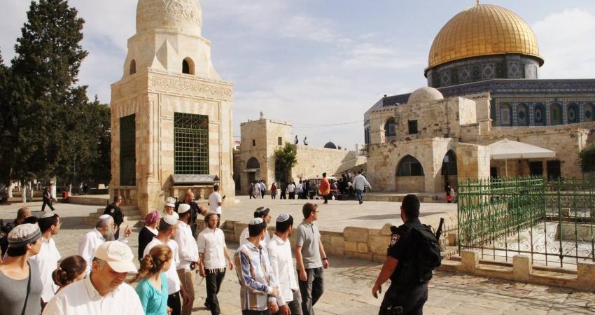 في مسلسلٍ متواصلٍ، واستمرار الأعمال الإجرامية الإسرائيلية بحق القدس والمقدسيين، أقدم حتى اللحظة 14 مستوطنًا على اقتحامِ باحاتِ المسجدِ الأقصى المبارك، في خطوةٍ استفزازية لمشاعر المسلمين.  وأفاد مراسلنا، بأن المستوطنين، اقتحموا الأقصى من جهةِ باب المغاربة،