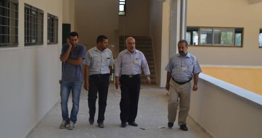 وفد من تعليم الوسطى يتفقد المدارس الجديدة بالمحافظة