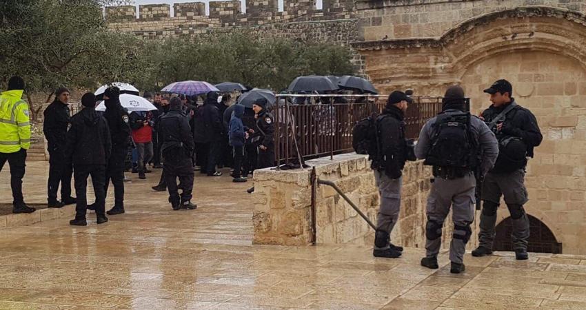 150 مستوطنًا يقتحمون الأقصى بحراسة مشددة