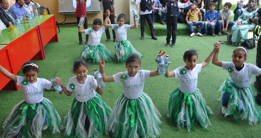 احتفال بافتتاح محطة تحلية مياه بخان يونس‎