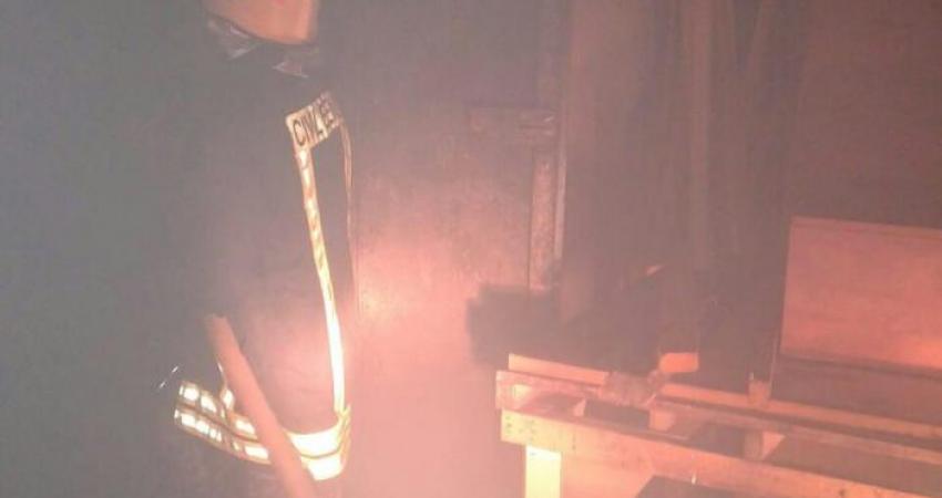 حريق منجرة بسلفيت