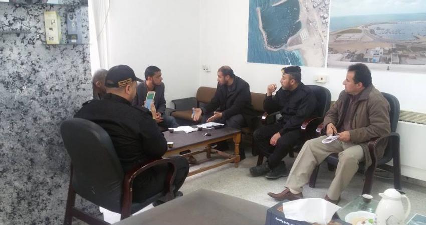 اجتماع مع الشرطة البحرية