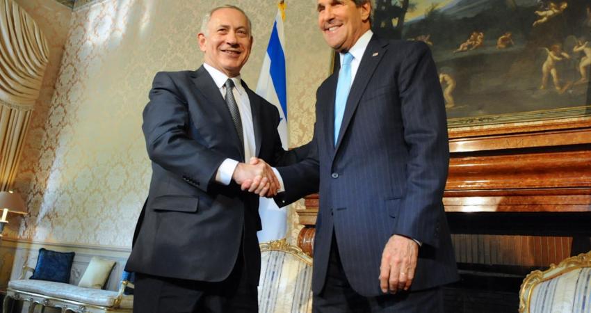 Kerry-and-Netanyahu-in-Rome