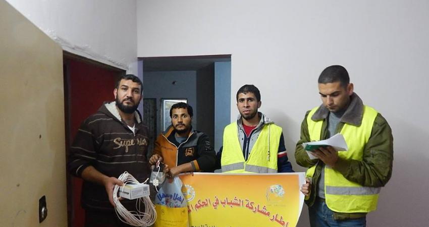 خبر تنظيم الشباب الريادي حملة الإنارة الآمنة بالبريج (1)