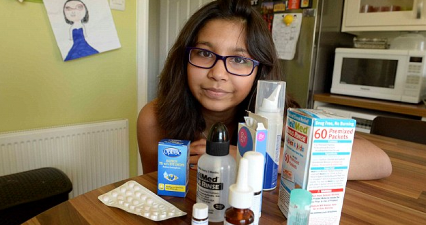 فتاة تعطس أكثر من 8,000 مرة في اليوم!