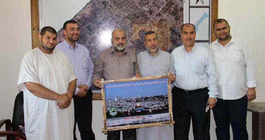 استقبال بلدية دير البلح أسرة مسجد البلد القديم