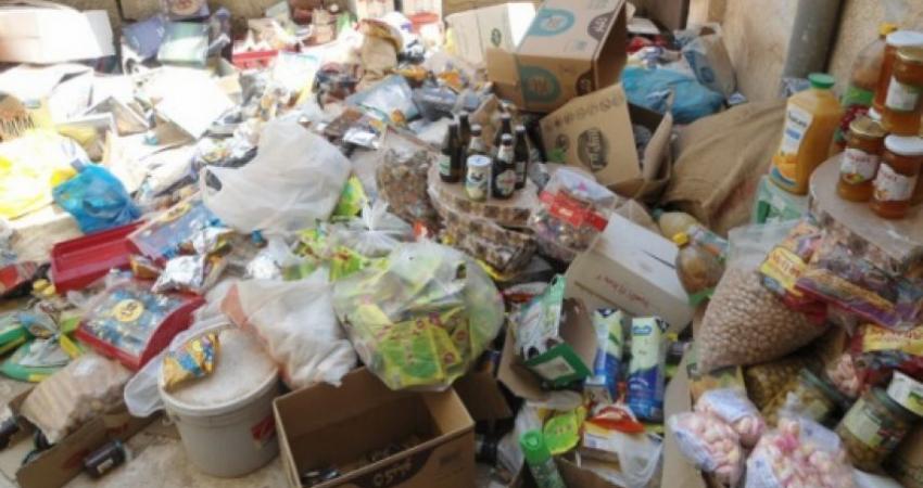 إتلاف مواد غذائية منتهية الصلاحية في جنين