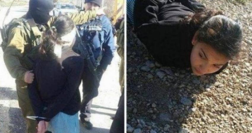 لحظة اعتقال الطفلة ديما الواوي