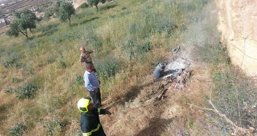 إصابة مواطنة بحريق في منزلها بالخليل