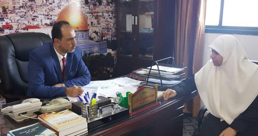 لقاء النائب نعيم مع نيابة دير البلح