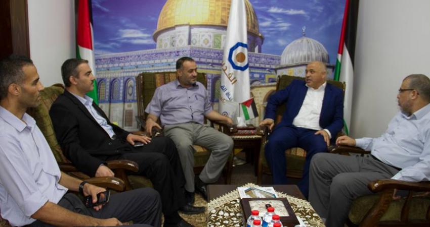 وزارة الثقافة تزور مكتب قناة القدس بغزة