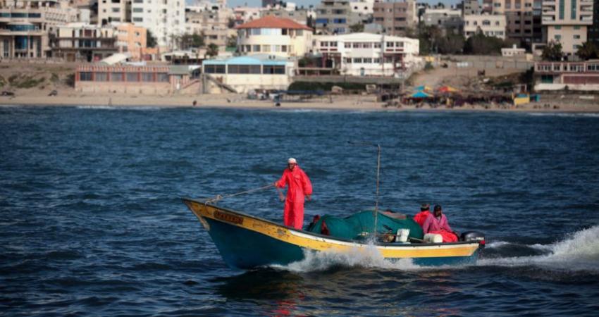 الصيادين في بحر غزة