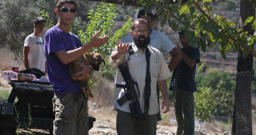 مستوطنون يهاجمون قاطفي الزيتون بنابلس