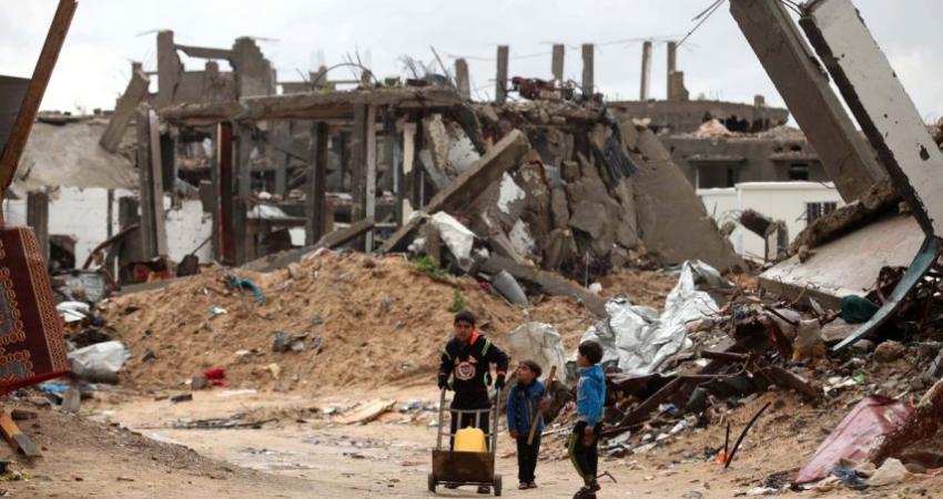 منازل مدمرة جراء عدوان الاحتلال على غزة