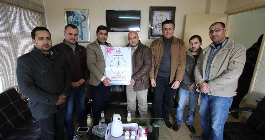 فلسطين الآن يزور إذاعة صوت القدس