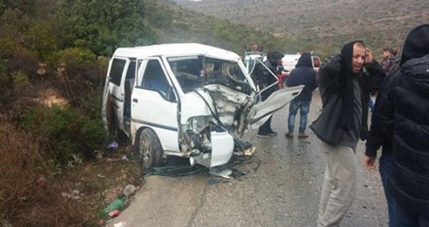 دفاع مدني رام الله يخلي 11 مصابا من حادث سير بالمدينةmalla hadeth12 5