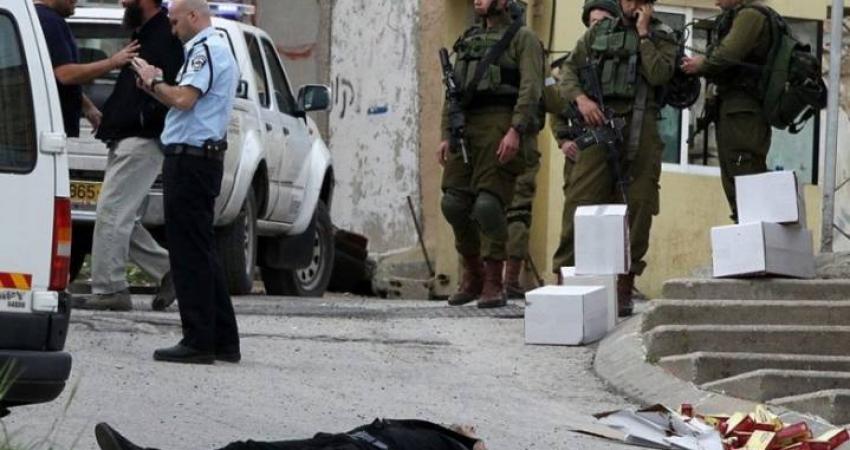 إعدام ميداني لشهيد فلسطيني