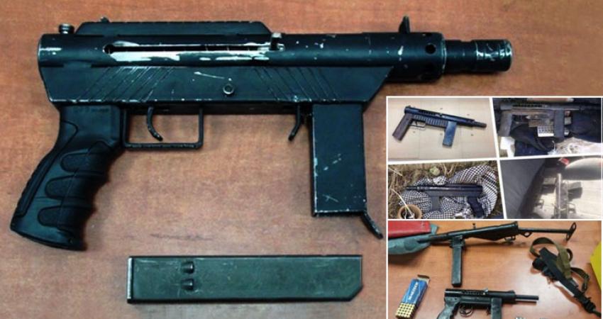 الأسلحة المضبوطة بالخليل