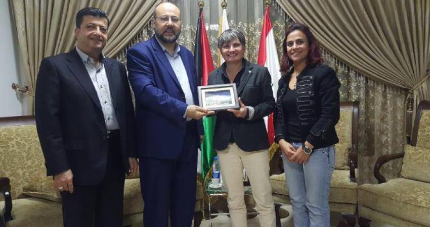 لقاء علي بركة ببعثة الصليب الأحمر