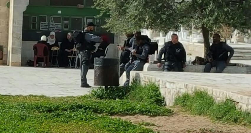 قوات الاحتلال في باحات المسجد الأقصى