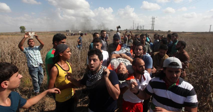 إصابة شاب قرب معبر 