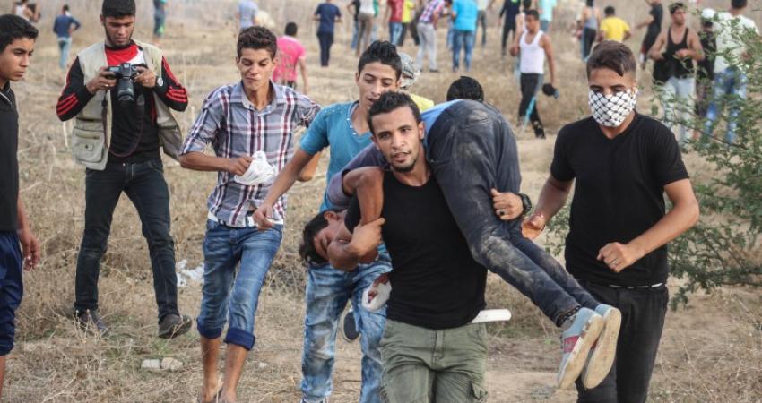 إصابات في مواجهات مع الاحتلال على حدود القطاع