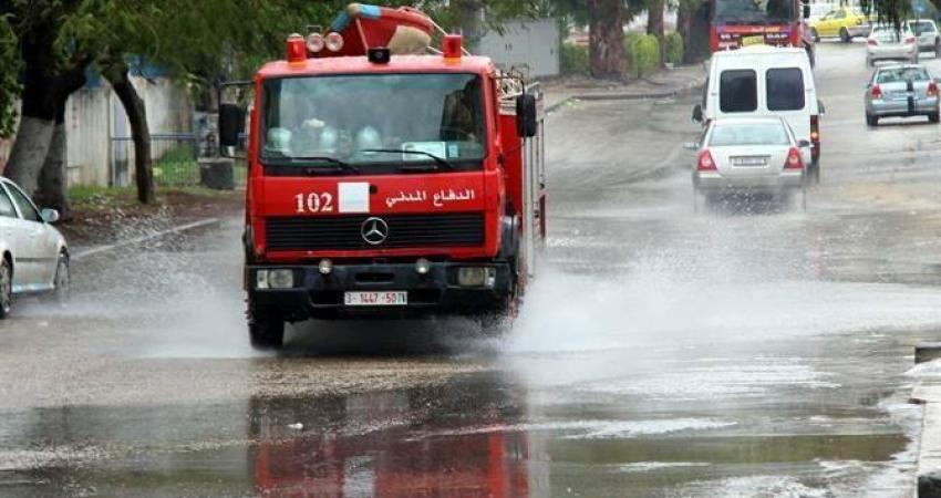  الدفاع المدني يُنفذ 51 مهمة خلال المنخفض الجوي