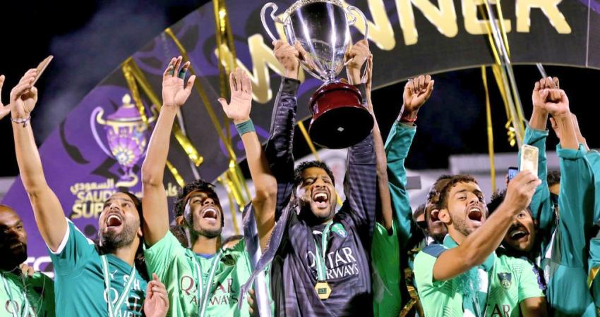 تتويج الأهلي السعودي بكأس السوبر