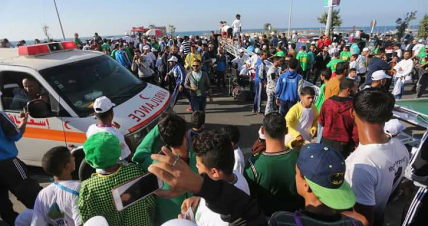 خلال فعالية رياضية
