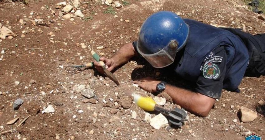 شرطة جنين تتلف جسما مشبوها 