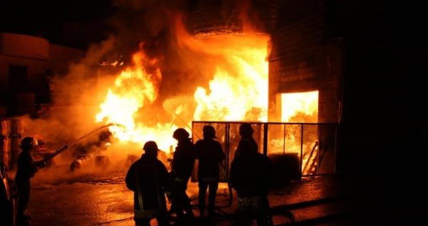إخماد حريق بمنزل في خانيونس