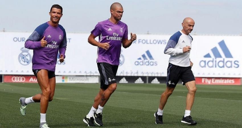 كريستيانو وبيبي في تدريبات ريال مدريد