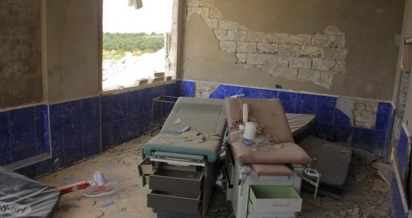 قصف مستشفى في إدلب