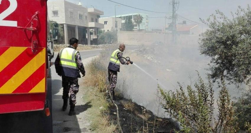 سيارة إطفاء فلسطينية