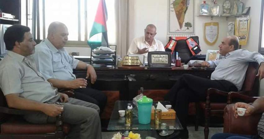 صورة بلدية المغازي تستقبل وفد من وكالة الغوث