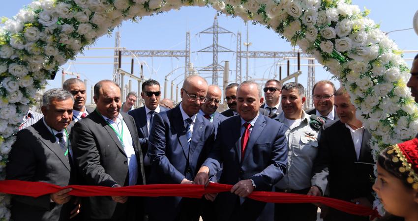 افتتاح محطة كهرباء الجلمة في جنين