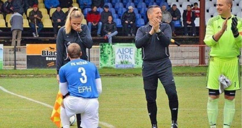 لاعب يطلب الزواج من مساعدة حكم بسلوفاكيا